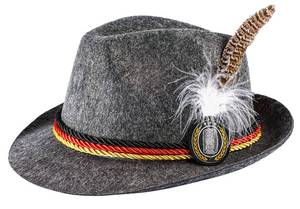 lot 5691 image: Funny World Oktoberfest Hat Men German Bavarian Alpine Cap, Grey, Medium