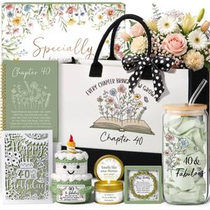 lot 5703 image: 40th Birthday Gifts for Women Her, Funny 40 Year Old Birthday Gifts Baskets