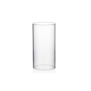 lot 6155 image: WGVI Hurricane Candle Holder Sleeve, Wide 4, Height 6, Clear Glass Cylinder Open Both Ends, Chimney Tube, Open Ended Candle Shade, 1 Piece