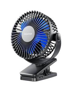 lot 6189 image: Gaiatop Portable Clip on Fan, Mini Personal Quiet Rechargeable Fan