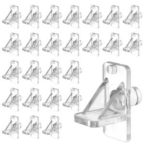 lot 6198 image: Biaungdo 25 Pcs Clear Shelf Support Pegs 14 Inch for Cabinet Bookcase