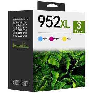 lot 6199 image: 952XL Cyan, Magenta, Yellow Ink Cartridges (3-Pack Color) Replacement for HP 952 952xl Ink for OfficeJet 8702 OfficeJet Pro 7720 7740 8210 8710 8720 8730 8740 Printer