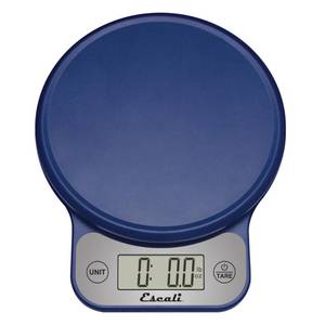lot 6207 image: Escali Telero Digital Food Scale, High Precision Kitchen Scale for Cooking, Baking, Portion Control, Meal Prep, Weigh in Grams and Ounces, 11 lb Capacity, Blue (T136)