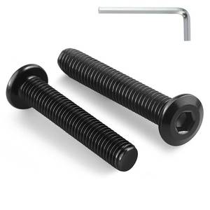 lot 6213 image: BNUOK M6-1.0 x 40mm Flat Head Hex Socket Cap Screws Bolts 10Pcs, M6 Bolt 304 Stainless Steel Black Zinc Plated, Full Thread, with Hex Spanner