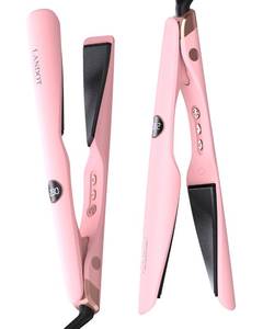 lot 6215 image: LANDOT 2 in 1 Hair Straightener Curler Twist Curling Flat Iron Dual Voltage
