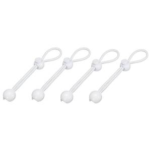 lot 6277 image: PATIKIL Ball Bungee Cords, (15cm  6 Inch, White) (4 PCS) Universal Bungee Tie Downs, Suit for Exterior Roller Shades and Outdoor Roller Blinds Tents Canopies Tarp