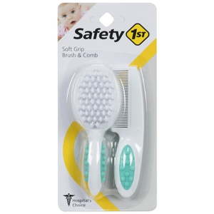 lot 6279 image: Safety 1��� Soft Grip Brush & Comb  Artic Blue