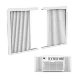 lot 7268 image: Mxclimate Window Air Conditioner Side Panels with Frame,Window AC Accordion Filler Curtain Kit,Adjustable Insulation Panels for Window AC Seal Replacement Screen (12,000 BTU)