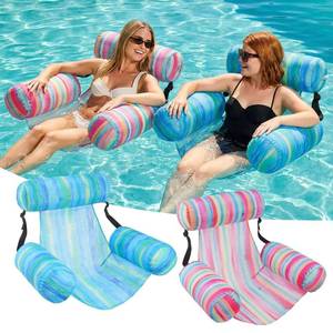 lot 7287 image: Inflatable Pool Floats Chair, 2 Pack Water Floating Chairs Adult Heavy Duty