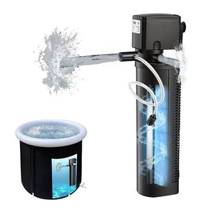 lot 7322 image: COOSPIDER Pool Filter 600GPH with UV Light for 75-1000 Gallon Pool