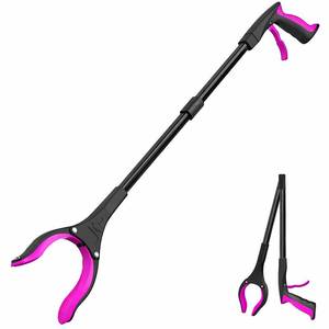lot 8272 image: Grabber Reacher Tool - 32 Extra Long Foldable Gripper and Reaching Tool - Heavy Duty Pick Up Stick Grabbers for Seniors, Trash, Surgery Recovery Must Haves Gifts (Black Purple)