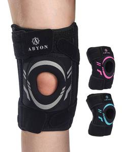 lot 8334 image: ABYON Knee Brace for Men & Women �� Adjustable Knee Support for Meniscus Tear, ACL, MCL & Arthritis �� Neoprene Patella Stability Wrap with Dual Side Spring Stabilizers & Patella Gel Pad