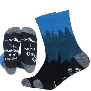 lot 10344 image: ANOTION Funny Hiking Socks for Men & Women - Moisture Wicking Lightweight Compression Socks,Women Hiking Socks Summer (US, Alpha, Medium, Regular, Regular, Blue)