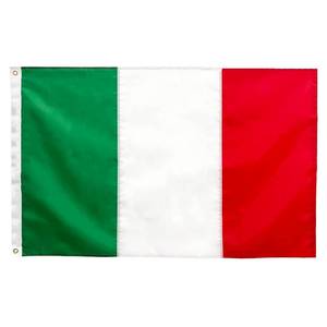 lot 10368 image: FRF FLAG Italy Flag 3x5 FT, 210D Nylon Italian Flag, Outdoor Heavy Duty, with 2 Brass Grommets and 4 Rows of Lower Stitches