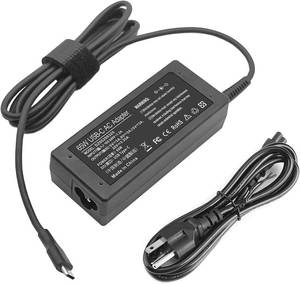 lot 10373 image: 65W 45W USB C Laptop Power Replacement Adapter Charger for Lenovo ChromebookYogaThinkPadHP ChromebookDell Laptop USB Type C Power Adapter
