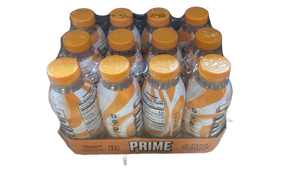 lot 11728 image: Prime Hydration Drink Orange 12 Pack 500ml
