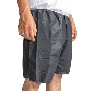 lot 11735 image: 10 Pcs Disposable Shorts Medical - Disposable Exam Shorts Medical with Elastic, SMS, Fluid Resistant, Unisex, Latex Free, Non-Sterile, for Clinics, Hospitals, Spa & Massage (Black)