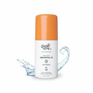 lot 12277 image: Chemist at Play UnderArm Roll-On with 5% AHA Lactic & Mandelic AcidPrevents Odour, Brightens Skin & Exfoliates Underarm  For Sensitive Skin  Aqua Fragrance  Alcohol & Aluminium Free  1.35 fl oz