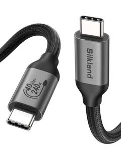 lot 14322 image: Silkland 40Gbps USB 4 for Thunderbolt 4 Cable 4FT, 240W PD3.1, 8KDual 4K