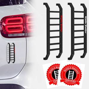 lot 14323 image: 2 Pcs Widdle Wadder Ladders & 2 Pcs Widdle Wadder Certified Stickers, Magnetic Little Ladder Suitable for Truck SUV Car