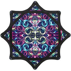 lot 14333 image: oazoxcx Beginner to Pro Spinning Cloth Flow Toy �� Colorful Juggling Prop, 24.4 Inch 300 Grams, Flow Star Style (Paisley Pattern)