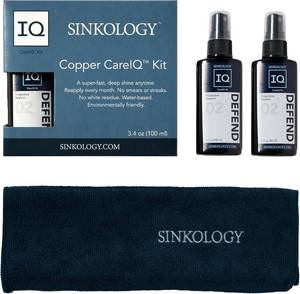 lot 14334 image: Sinkology SinkSense Copper Care IQ Kit, Cleaner and Wax for Copper