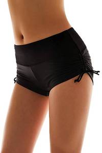 lot 20273 image: Micosuza Womens Black Shorts for Swimming Diving Beach Sunbathe Black L