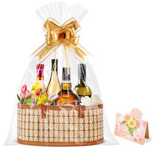 lot 20275 image: Bamboo Baskets for Gifts Empty, Large Woven Gift Basket Empty
