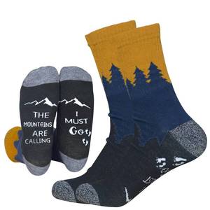 lot 20295 image: ANOTION Funny Hiking Socks for Men & Women - Moisture Wicking Lightweight Compression Socks,Women Hiking Socks Summer (US, Alpha, Medium, Regular, Regular, Yellow)