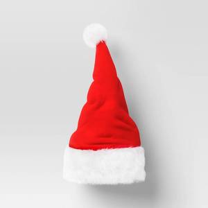 lot 20338 image: 14x13 Christmas Santa Hat Pillow - Wondershop