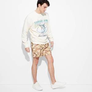 lot 20386 image: Mens 6 Knit Shorts - Original Use Brown S Lightweight French Terry, Drawstring Waist, Machine Washable