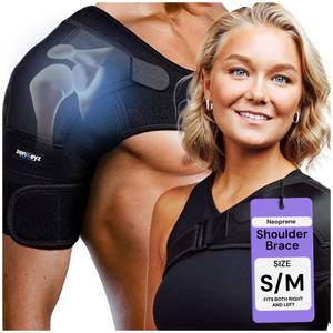 lot 20409 image: ZENKEYZ Shoulder Brace - XSS, Chest 25.25-38in, Black Neoprene