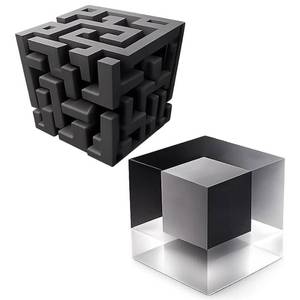 lot 20426 image: 3D Corner Wall Art,3D Illusion Corner Sticker,lmpossible Wall Art That Reshapes Reality,3D Wall Art Illusion Wall Decal for Living Room, Office, Gallery Space, Modern Home Decor