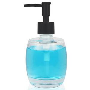 lot 20433 image: Clear Glass Rust Proof Soap Dispenser, Refillable Liquid Hand Soap Dispenser for Bathroom, Kitchen, Dish Soap��Lotion