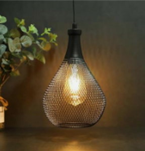 lot 1042 image: Fancy ceiling light with cage around it two pack - Stock image may be different than actual product images&nbsp