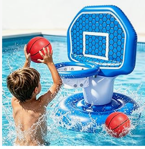 lot 5721 image: Blue White Inflatable pool  Beach towing