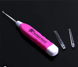 lot 6218 image: LED Light Ear Wax Removal Tool, Multi-Color Pack with Illuminated Tips, Professional Cleaning Pick Set for Safe Home Use (Pink) - Stock image may not match actual product image
