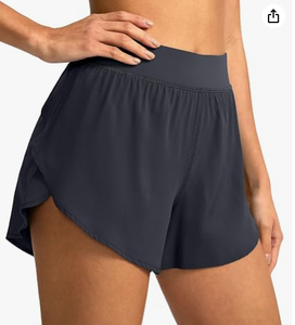 lot 6272 image: Womens Athletic Shorts with Built-In Liner Size M Body 80% Polyamide