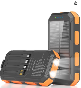 lot 8269 image: Power Bank PS36K Solar Portable Charger - Stock images may be different than actual product images