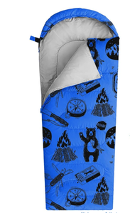 lot 8335 image: Kids Camping BlanketSleeping Bag - Stock image may differ from actual product images
