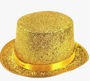 lot 8355 image: Yellow Sequin Party Hat - Stock image may not match actual product images