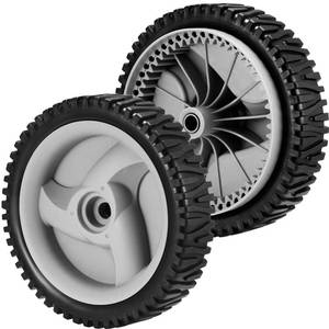 lot 1100 image: A 2 Pack 583719501 194231X460 Front Lawn Mower Wheels Fit for Craftsman