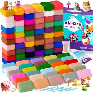 lot 1131 image: ARTPAR Air Dry Clay for Kids,90 Colors Modeling Magic Clay Bulk Kit