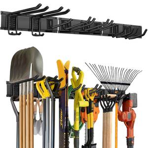lot 1141 image: LRYXEG Garage Tool Organizer Wall Mount, 48in Tool Rack, 420LBS Capacity