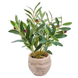 lot 1142 image: A 14 Small Artificial Potted Plant with Decorative Branches & Fruit