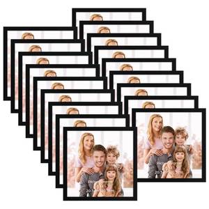 lot 1148 image: WIFTREY 8x8 Picture Frames set of 18, Black Photo Frame 8 x 8 for Wall Hanging or Tabletop, Square Frame Wall Gallery, Horizontally or Vertically
