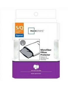 lot 2301 image: Mainstays Microfiber Zippered Pillow Protector,4-pieces of 20 in x 28 in StandardQueen