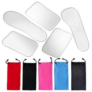 lot 2319 image: Set of 5 Dental Occlusal Photographic Mouth Mirror - Rhodium Intraoral Reflective Mirrors for Dentistry, Dental Plated Glass Reflector Oral Inspection Kit for Photography