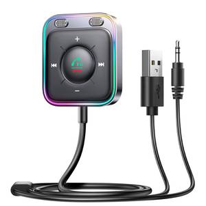 lot 2324 image: JOYROOM Bluetooth 6.0 AUX Car Adapter, Dual Mics Noise Cancellation