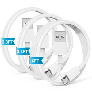lot 2329 image: Car Carplay Cable for iPhone 17 16 15 Pro Plus Pro Max Air��3-Pack 3.3FT3.3FT6FT USB A to USB C Cable for iPhone 17 16 15��for iPad ProAirMini��for Galaxy S25 S24��for MacBook ProAir and More